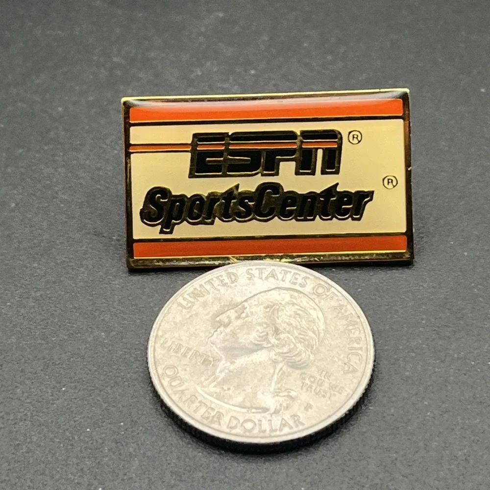 ESPN Logo SportsCenter Network TV‎ Channel Lapel Hat Pin